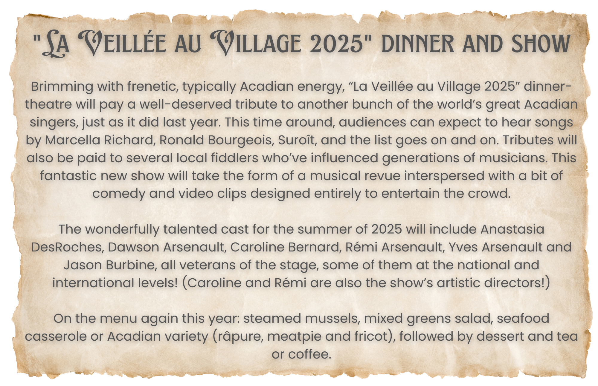 La Veillée au Village 2025 image 2