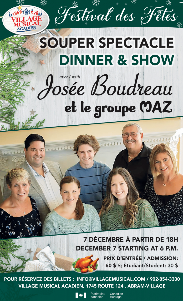 Christmas Dinner and Show with Josée Boudreau and MAZ - event image