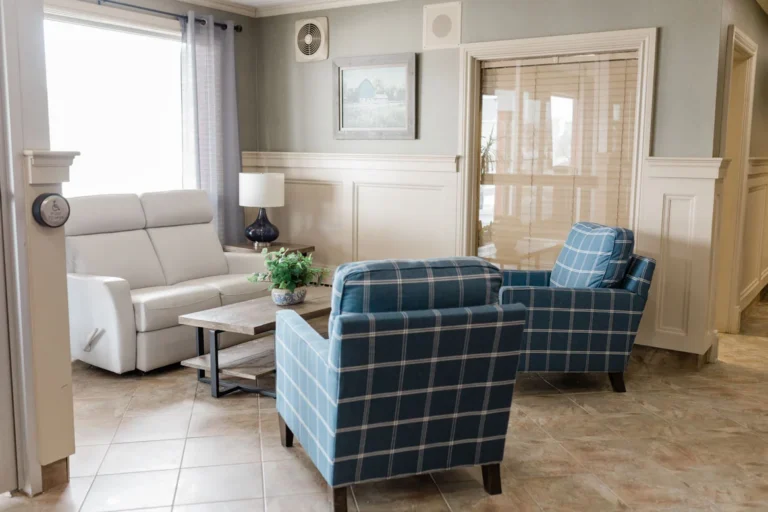 Comfortable lounge area inside Slemon Park Hotel & Conference Centre in Western Prince Edward Island.